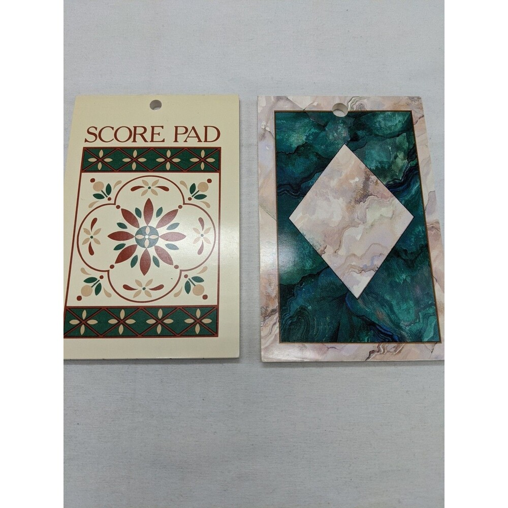 Lot Of (2) Congress Designer Series Bridge Score Pads